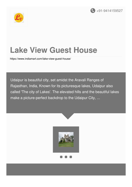 Lake View Guest House