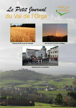 Le Petit Journal Du Val De L’Orge Bulletinbulletin 20182018