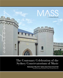 The Centenary Celebration of the Sydney Conservatorium of Music