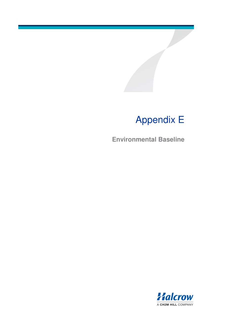 Appendix a Appendix E