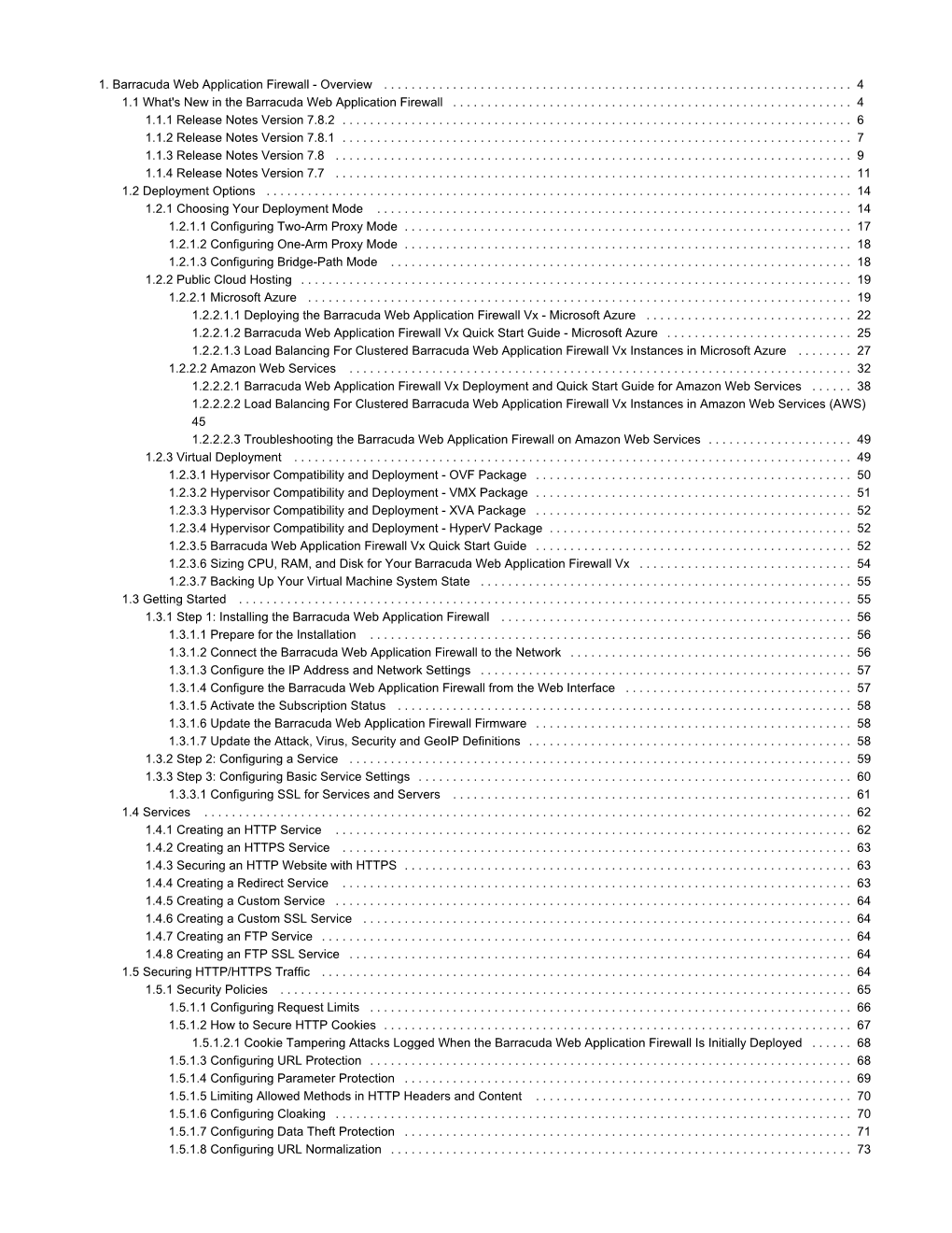 1. Barracuda Web Application Firewall - Overview