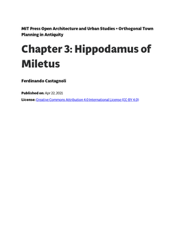 Hippodamus of Miletus