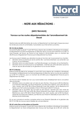 Note Aux Rédactions