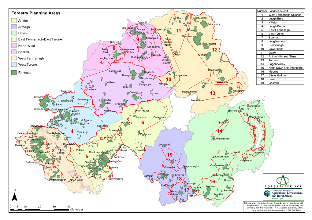 Forestry Planning Areas