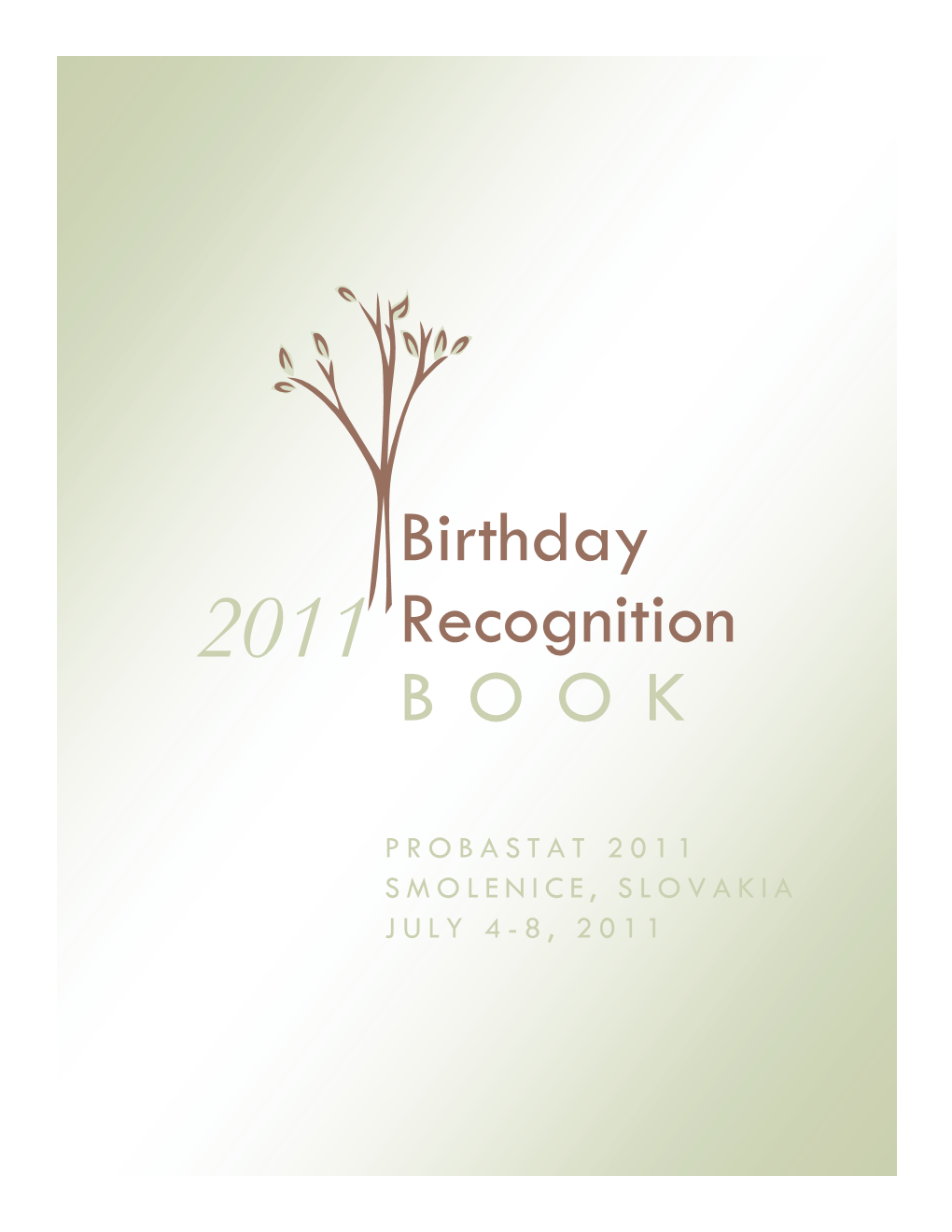 Birthday Recognition BOOK