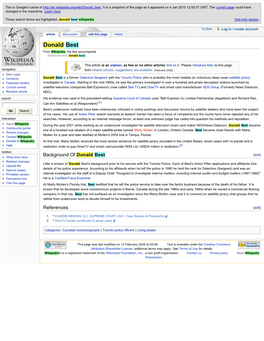 Donald Best Wikipedia Text-Only Version