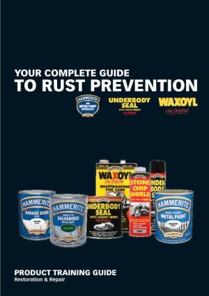 To RUST PREVENTION