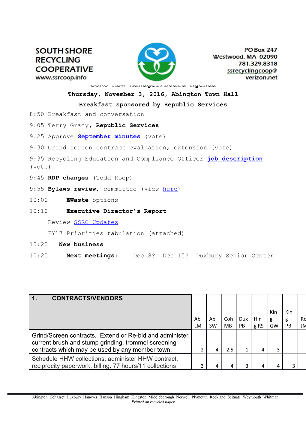 South Shore Recycling Cooperative