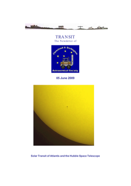 TRANSIT the Newsletter Of