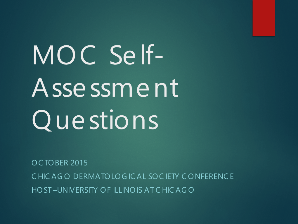 MOC Questions
