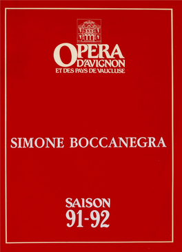 Simone Boccanegra Saison