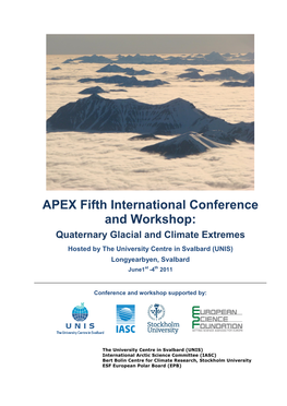 APEX Fifth International Conference and Workshop