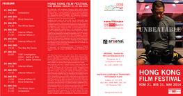 Hong Kong Film Festival Kino Arsenal | Berlin | 21.-31
