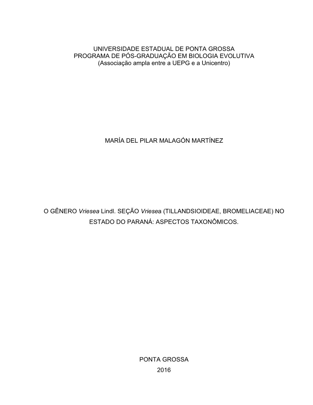 Dissertacao Maria Malagon Martinez Vriesea.Pdf