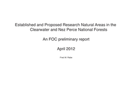 Rnas of Clearwater and Nez Perce National Forests:Layout 1