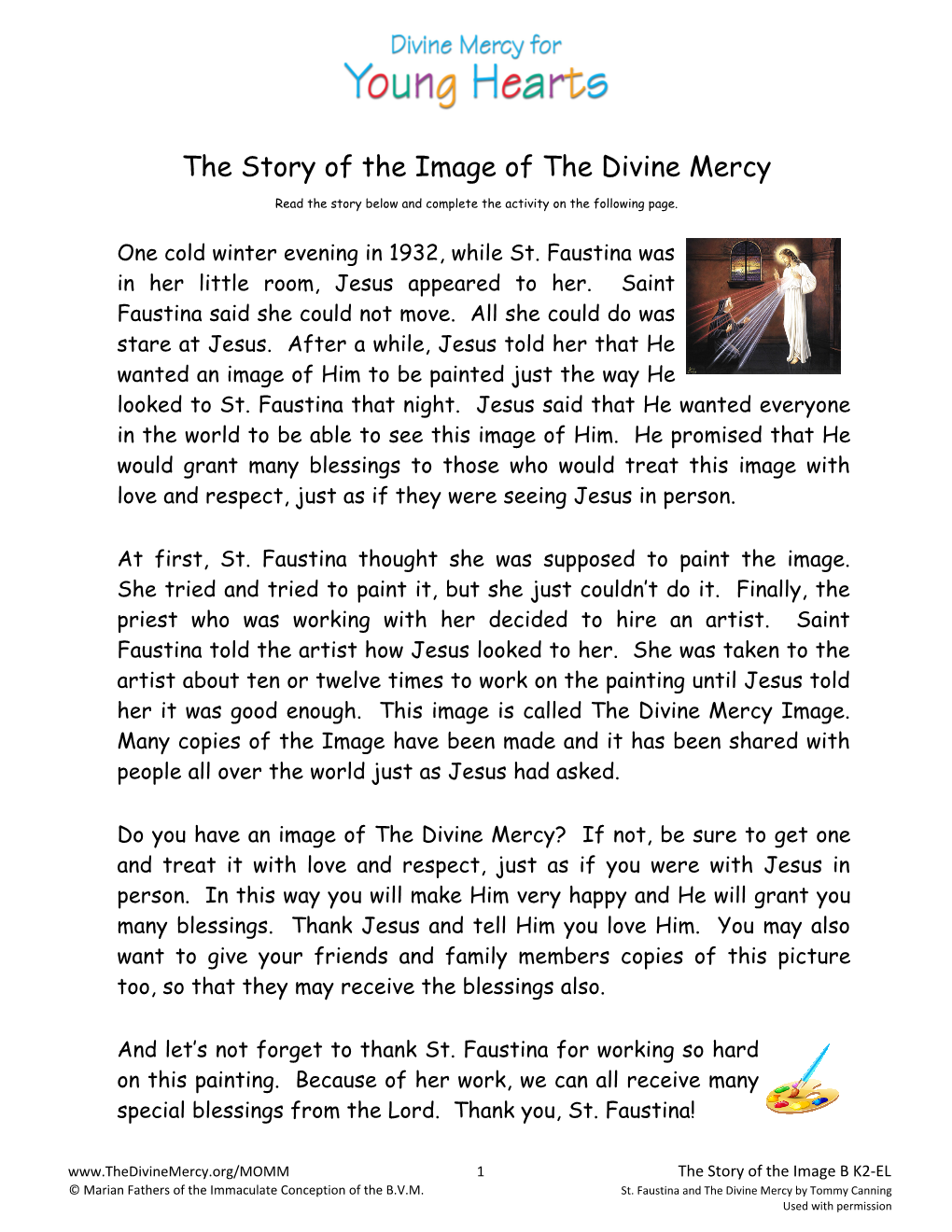 The Story of the Image of the Divine Mercy
