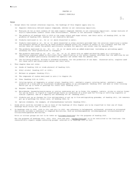 CHAPTER 29 ORGANIC CHEMICALS VI 29-1 Notes 1