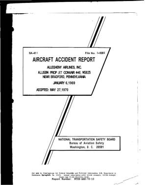 Aircraft Accident Report Allegheny Airlines, Inc