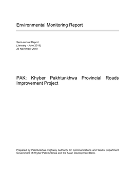 Khyber Pakhtunkhwa Provincial Roads Improvement Project