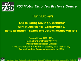 750 Motor Club North Herts Centre