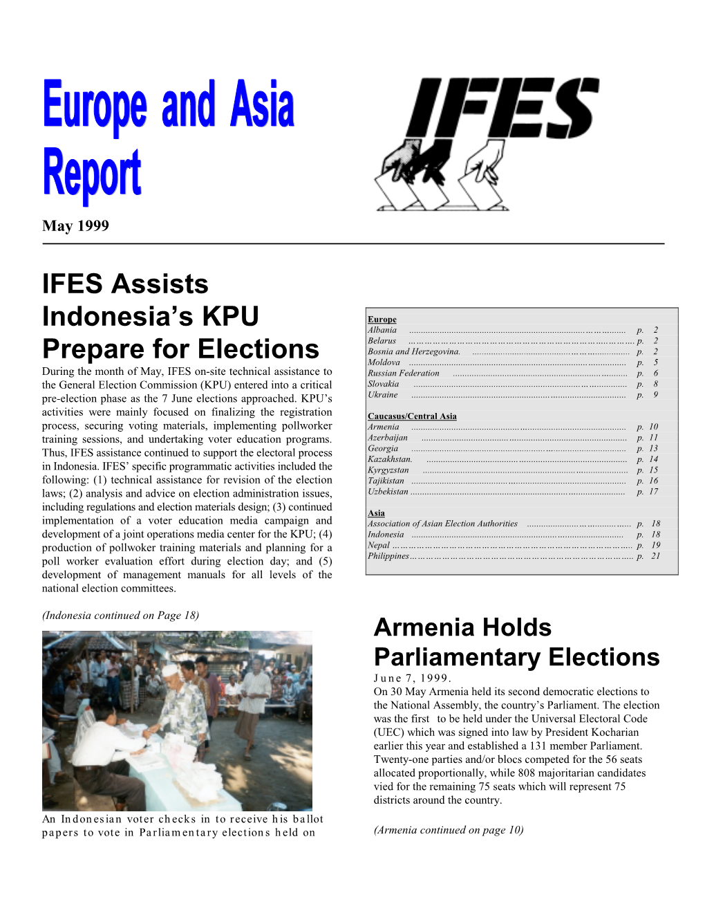IFES Assists Indonesia's KPU Prepare for Elections