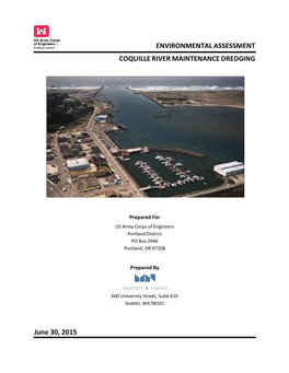 Environmental Assessment Coquille River Maintenance Dredging