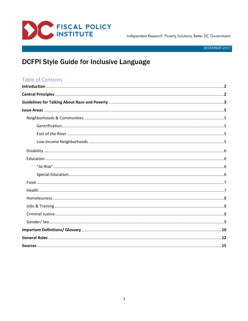 DCFPI Style Guide for Inclusive Language