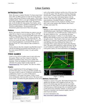 Linux Games Page 1 of 7