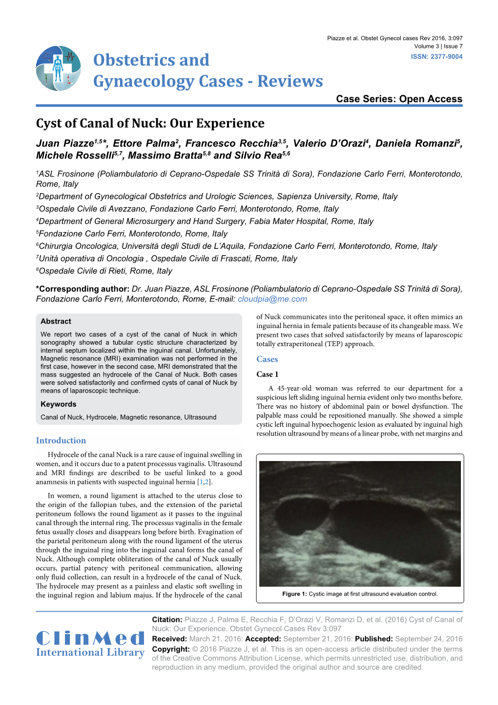 Cyst of Canal of Nuck