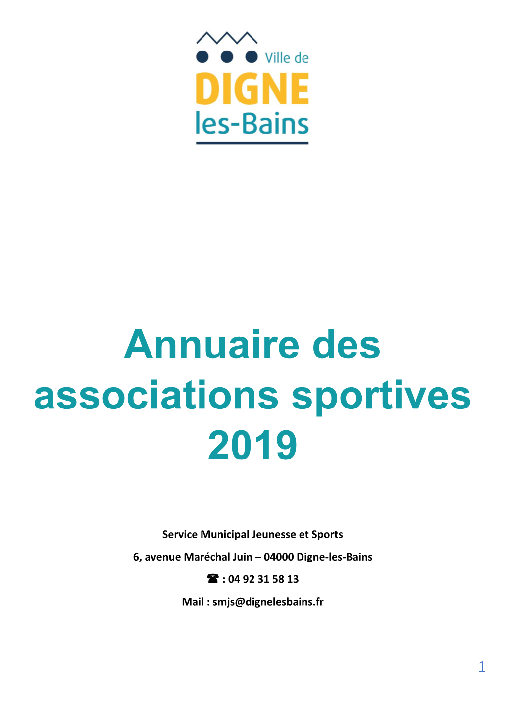 Annuaire Des Associations Sportives 2019