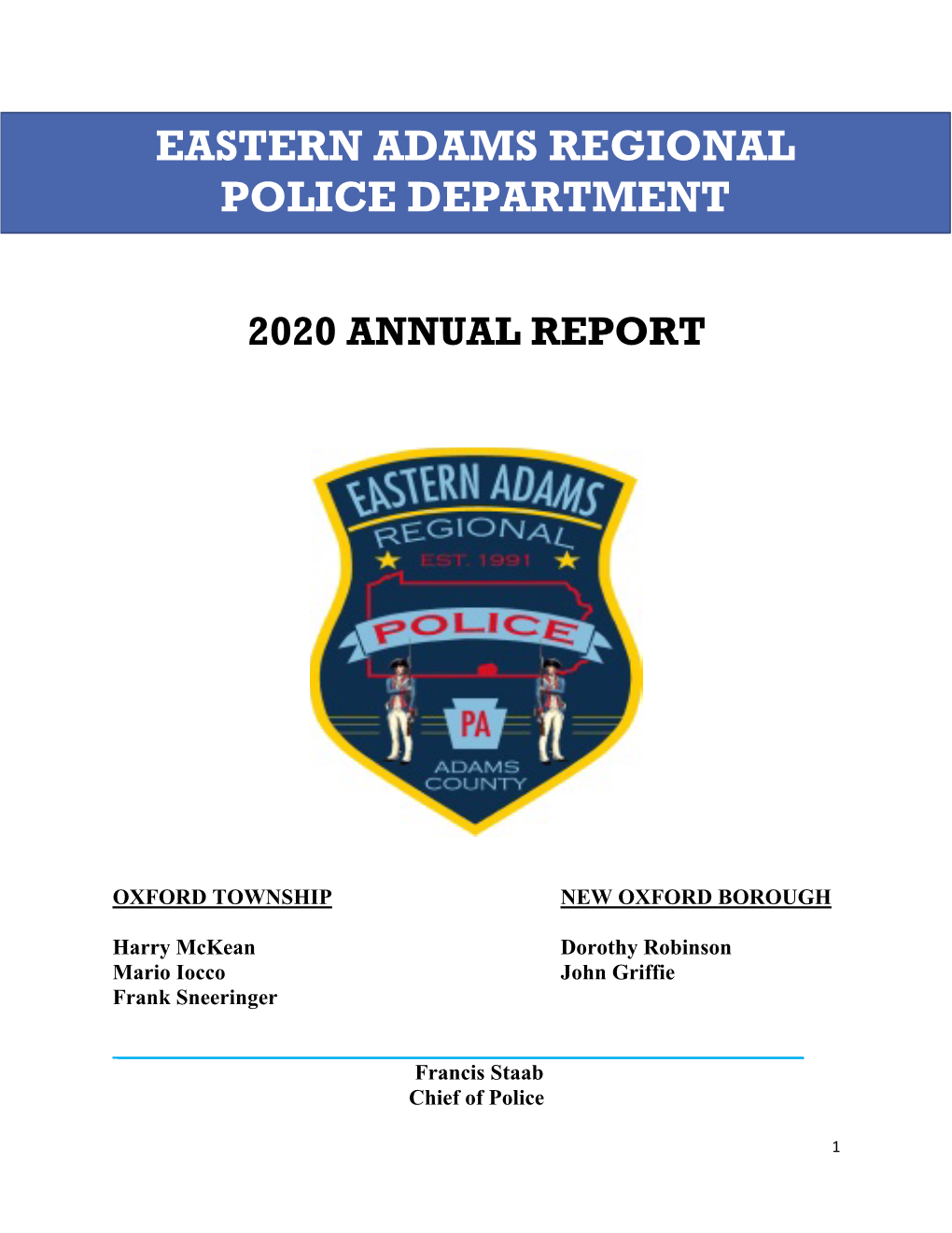 Eastern Adams Regional Police Department