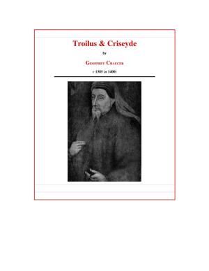 Chaucer: Troilus and Criseyde Table of Contents Book I