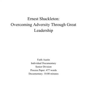 Ernest Shackleton: Overcoming Adversity Through Great Leadership