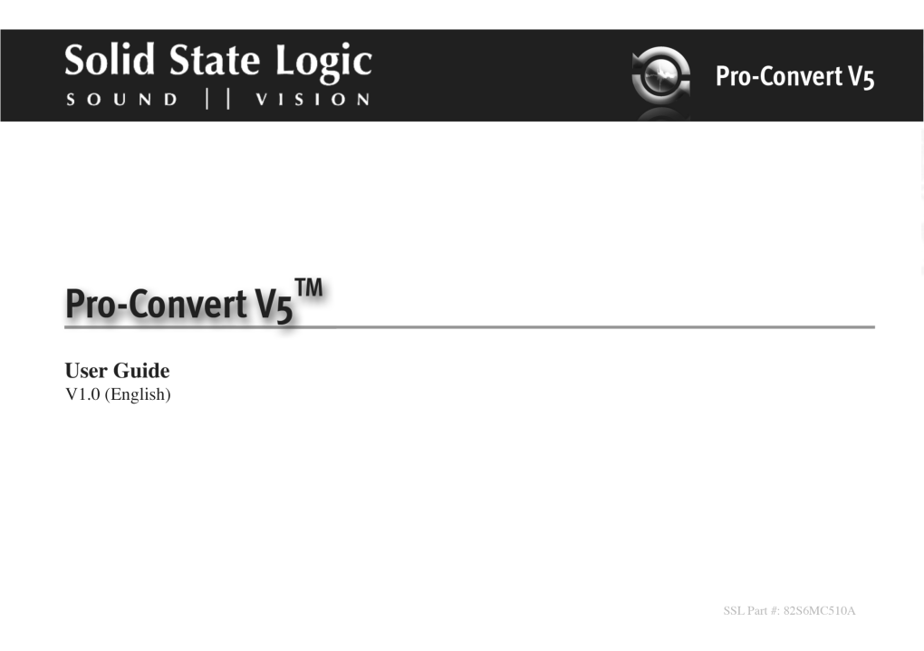 Pro-Convert User Guide V5 01 EN
