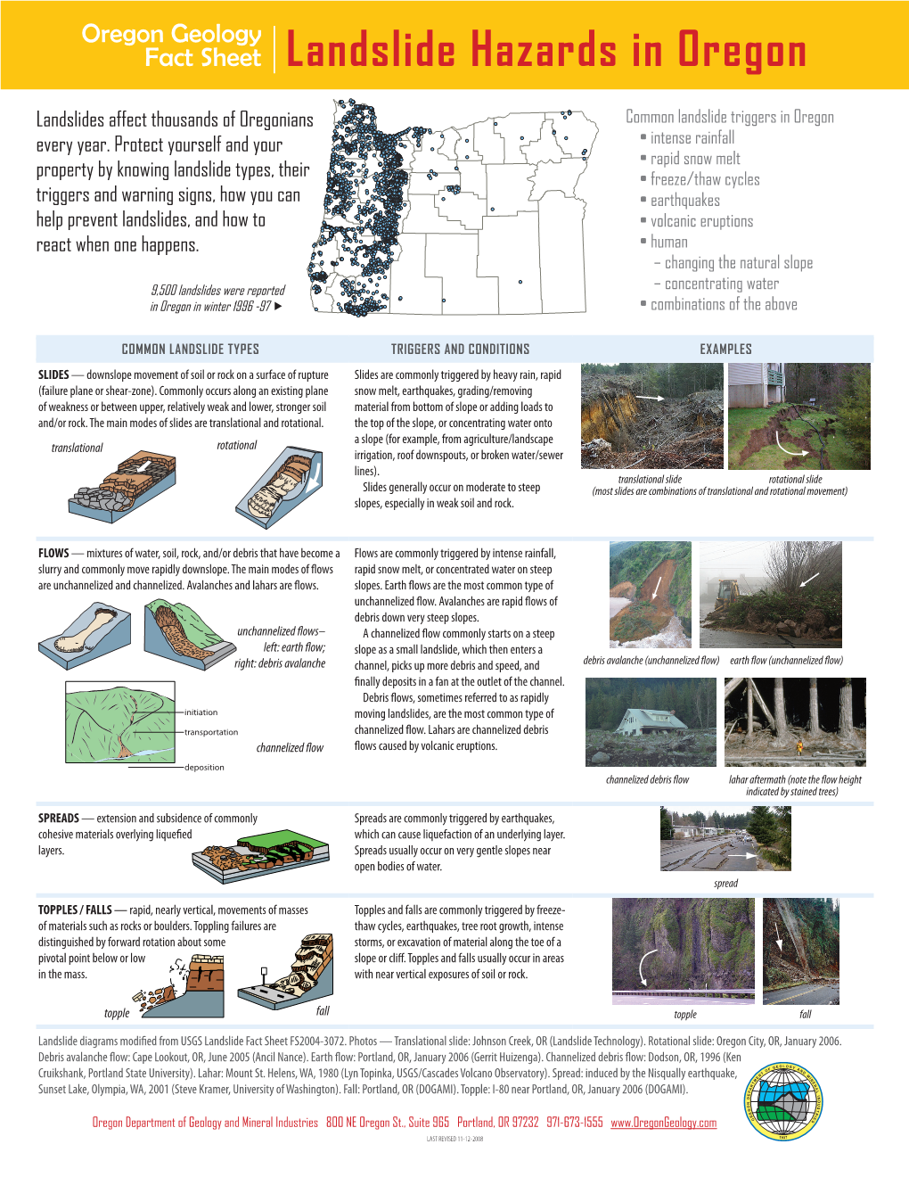 Landslide Hazards in Oregon