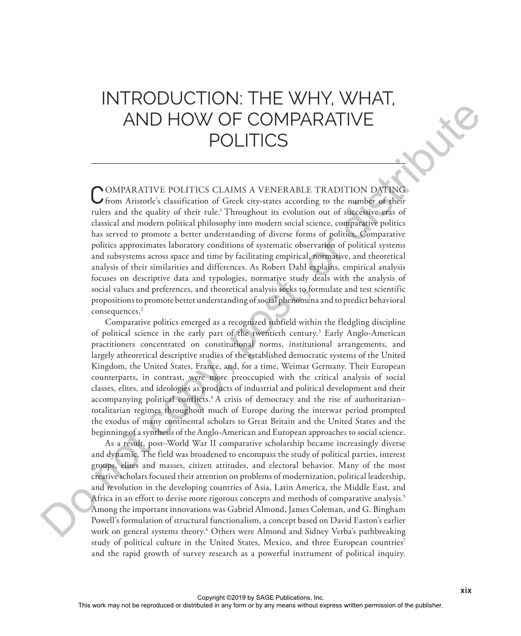 The Why, What, and How of Comparative Politics