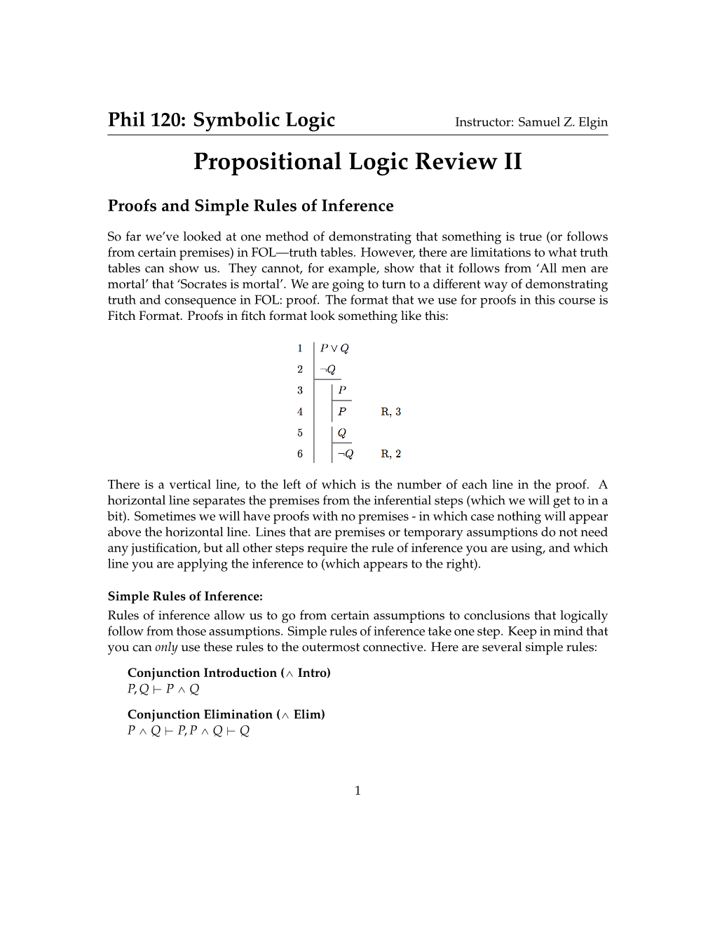 Propositional Logic Review II