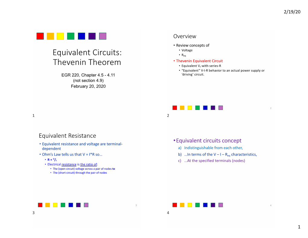 Src Transformation & Thevenin