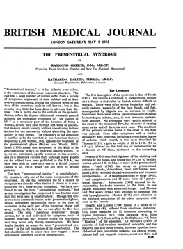 British Medical Journal London Saturday May 9 1953