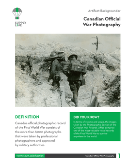 Canadian Official War Photography