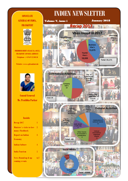 INDIEN NEWSLETTER GENERAL of INDIA, Volume V, Issue I January 2018 FRANKFURT