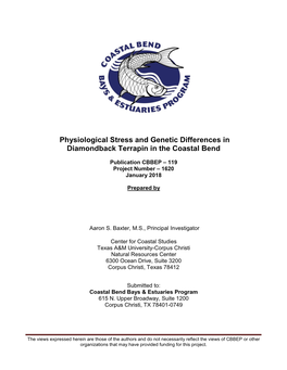 Physiological Stress and Genetic Differences in Diamondback Terrapin in the Coastal Bend