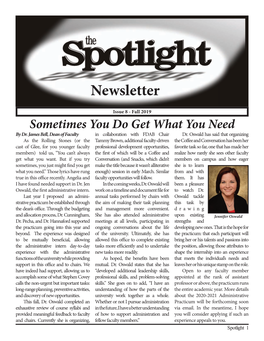 Fall 2019 Spotlight Newsletter