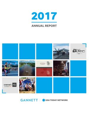 Gannett Co ., Inc. 2017 Annual R Eport