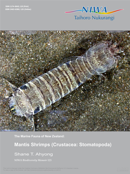 Mantis Shrimps (Crustacea: Stomatopoda)