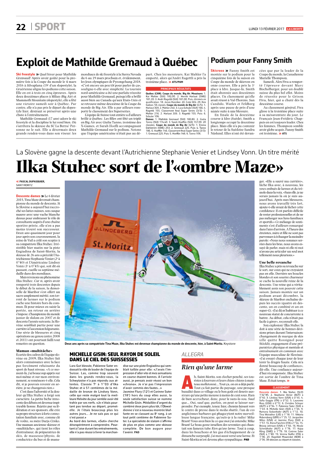 Ilka Stuhec Sort De L’«Ombre Maze»