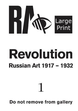 Revolution Russian Art 1917 – 1932 1