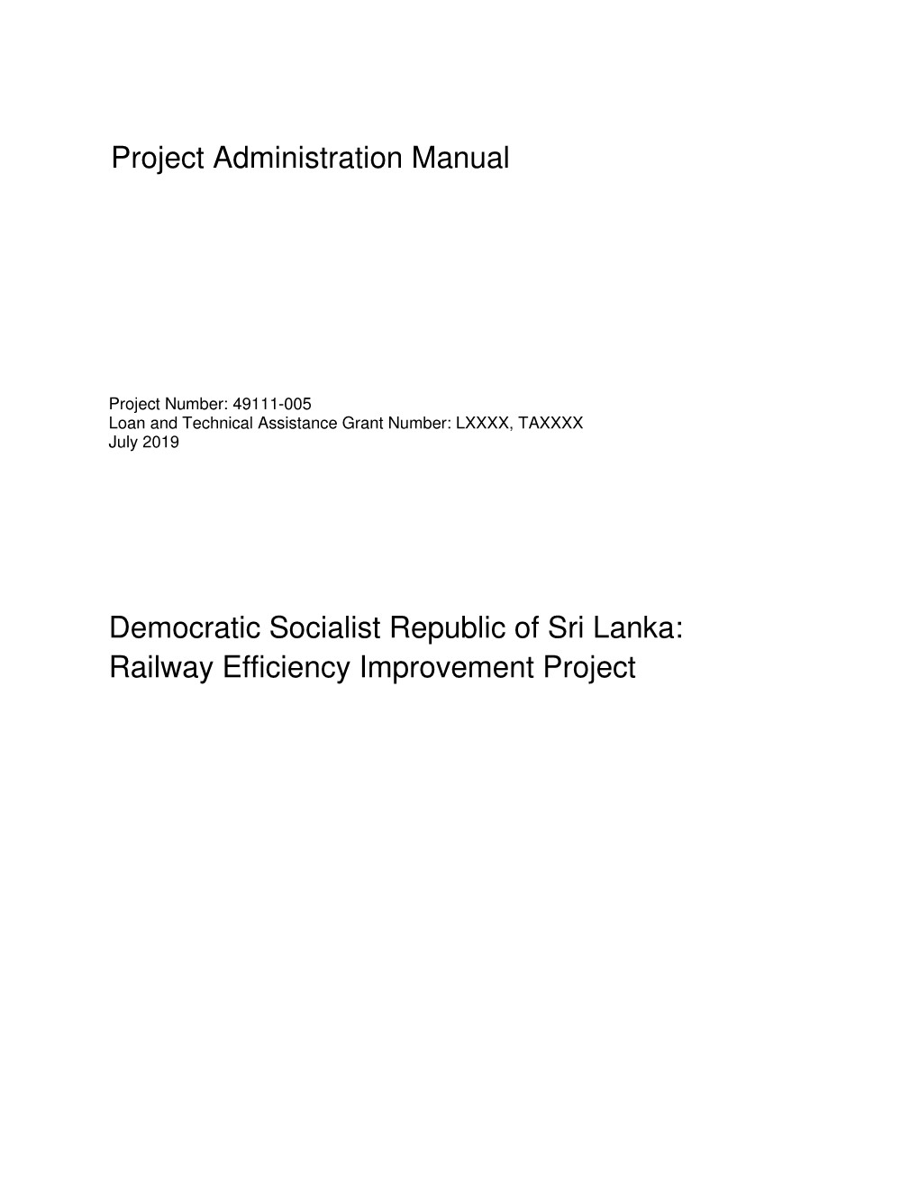 Railway Efficiency Improvement Project