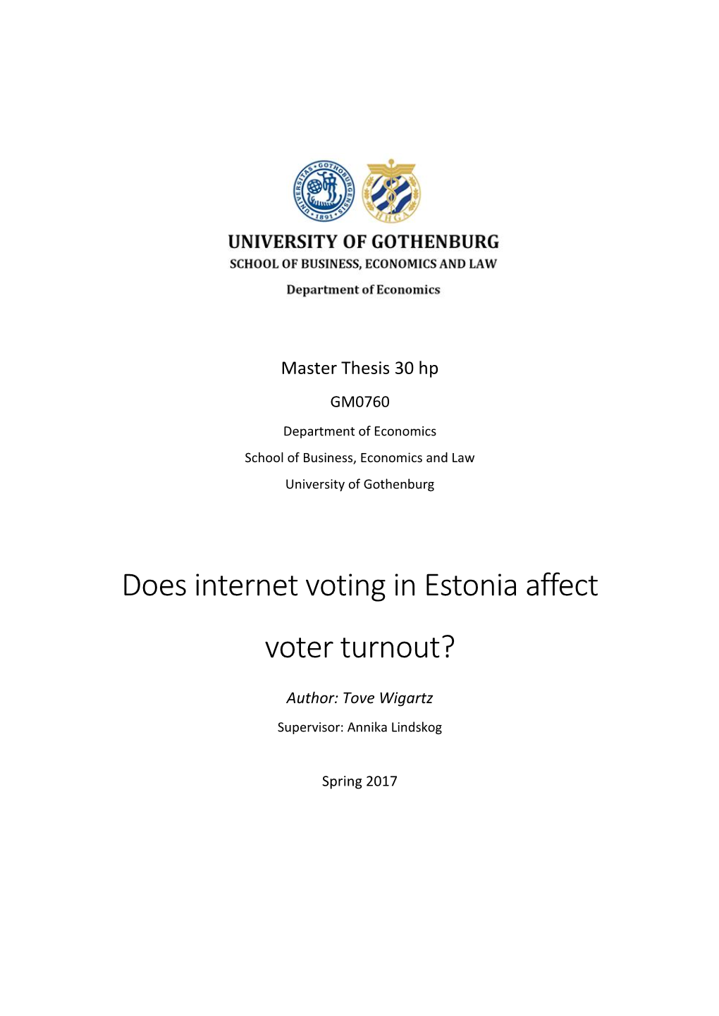 Does Internet Voting in Estonia Affect Voter Turnout?