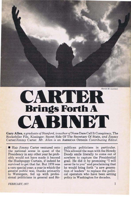 Carter Cabinet